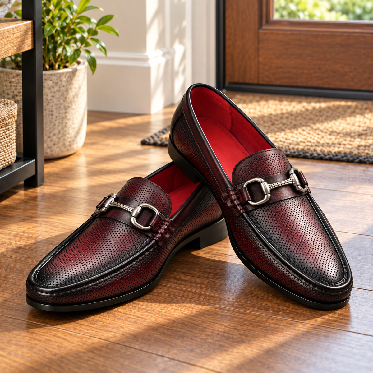 Sapphire Genuine Leather Loafers