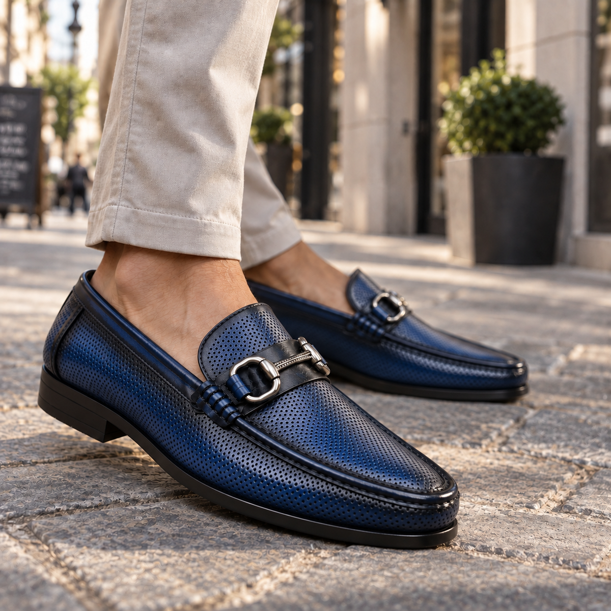 Sapphire Genuine Leather Loafers
