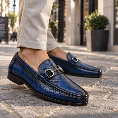 Sapphire Genuine Leather Loafers