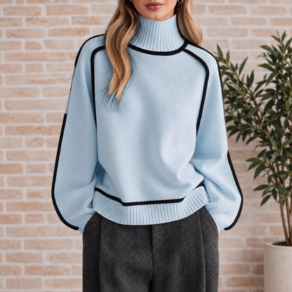 Castellane Piped Turtleneck