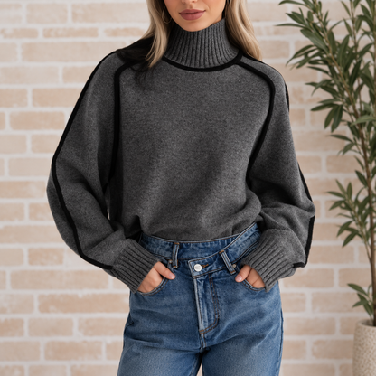 Castellane Piped Turtleneck