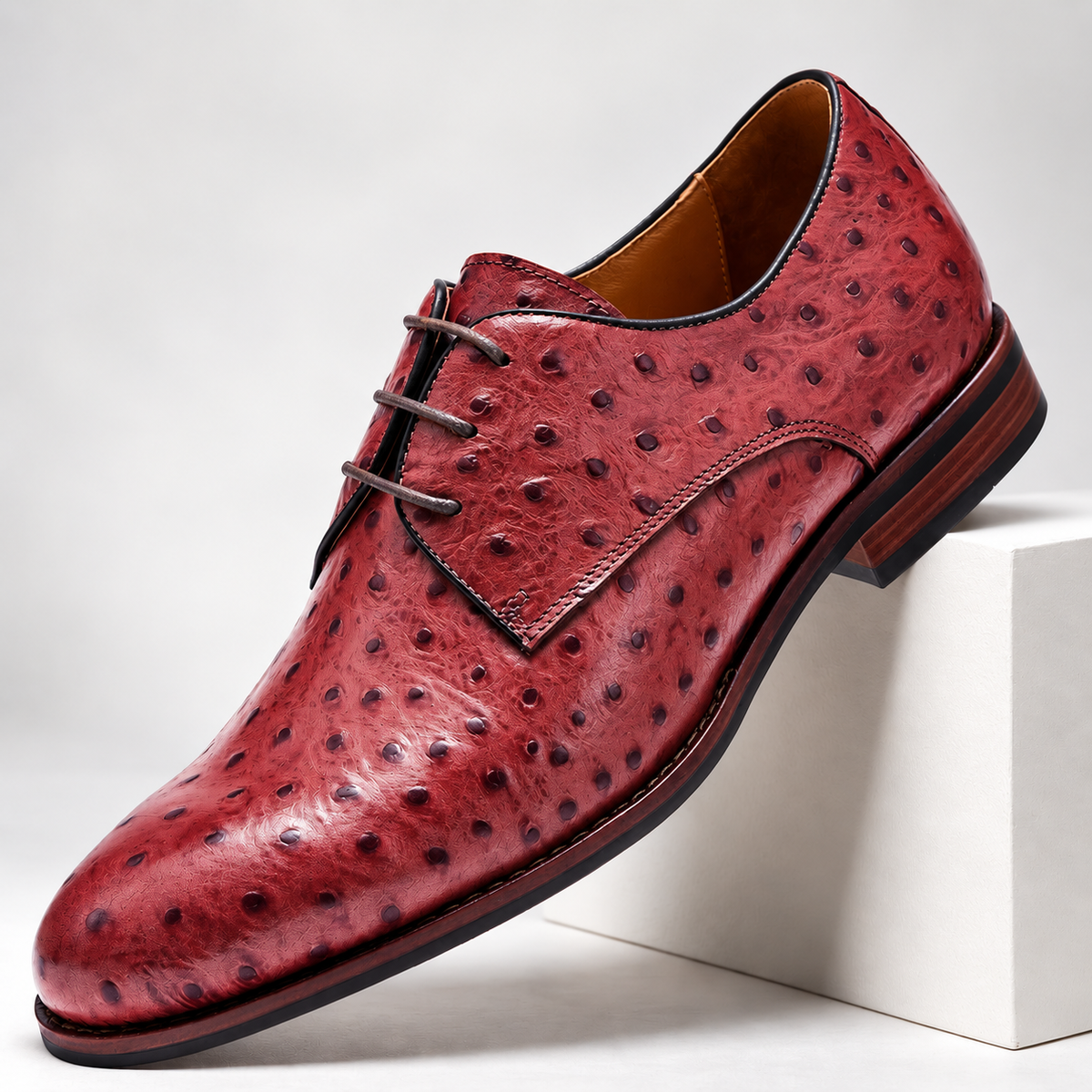 Sedona Cognac Ostrich Derby