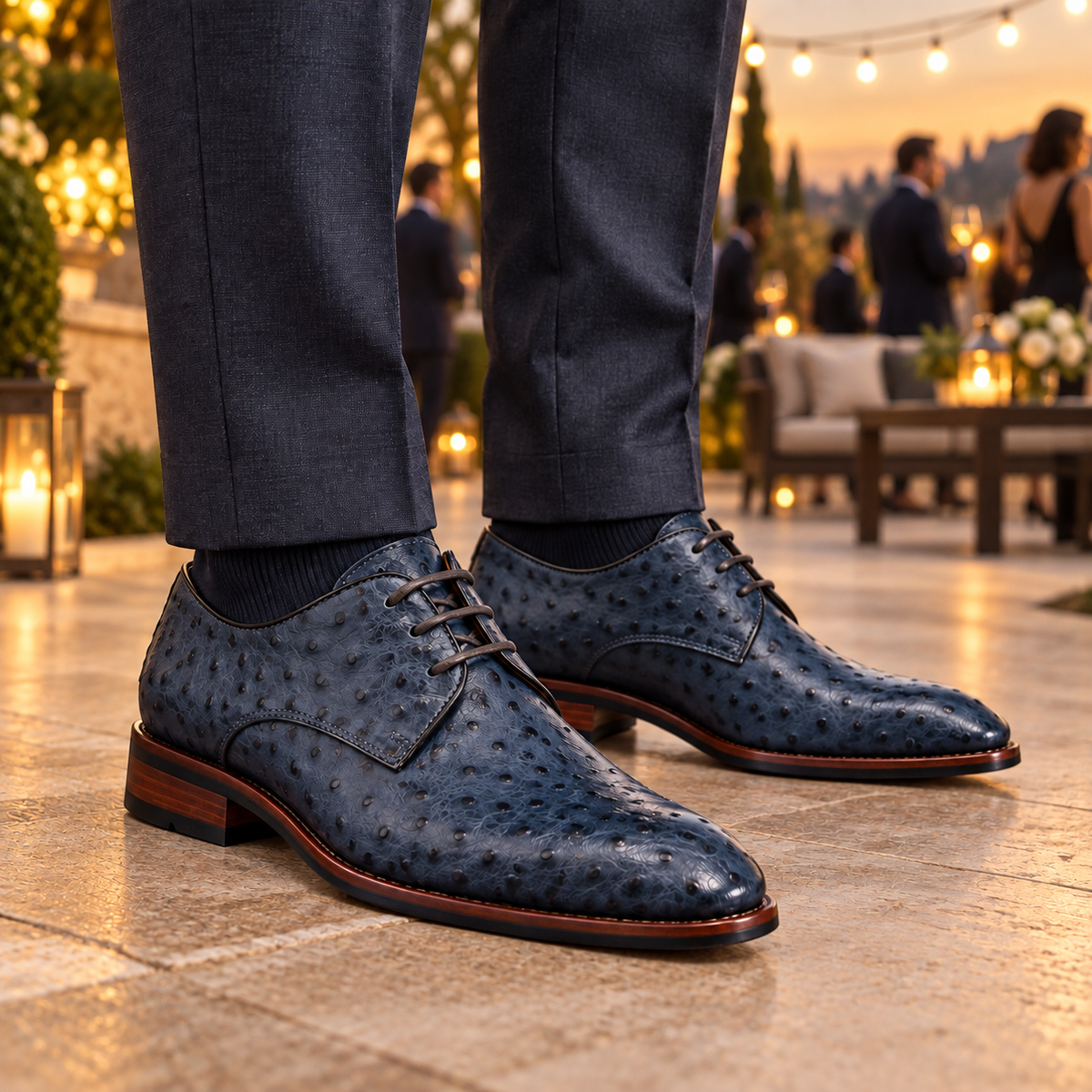 Sedona Cognac Ostrich Derby