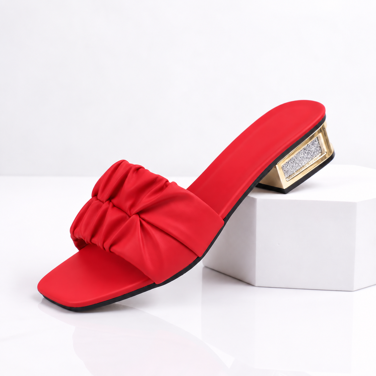 Marchetta Ruched Slides