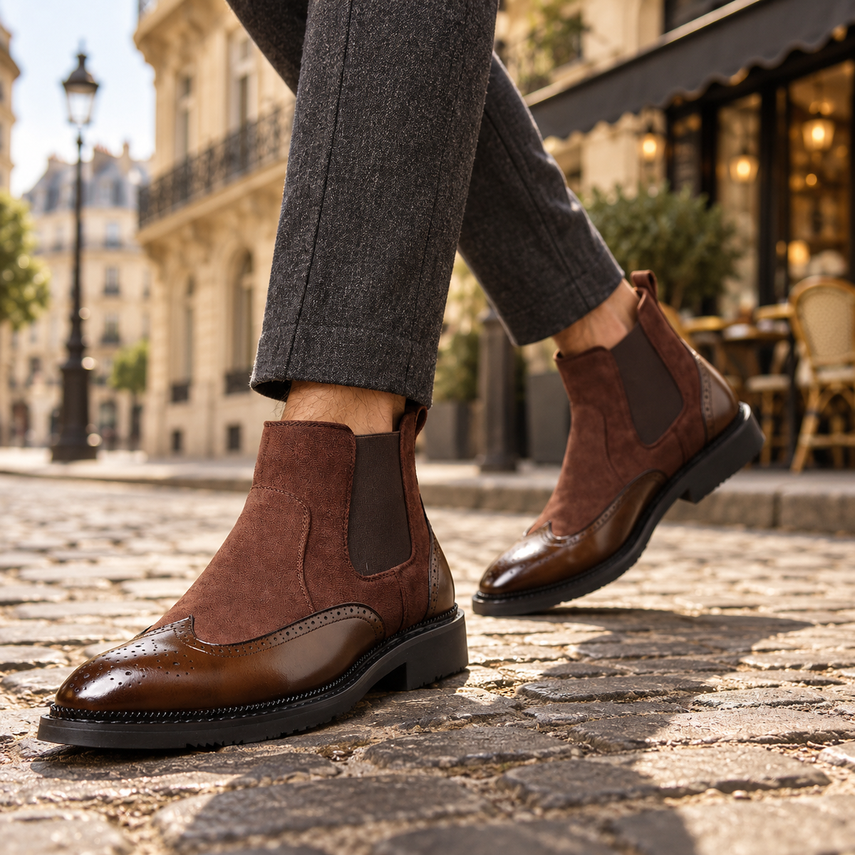 Nightshade Brogue Chelsea Boots