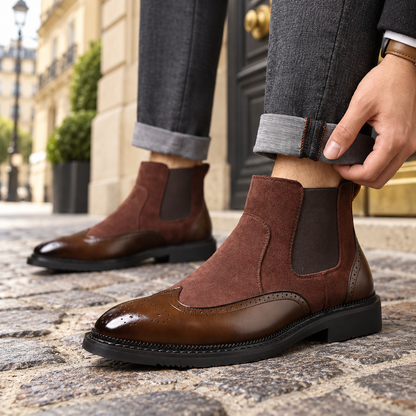 Nightshade Brogue Chelsea Boots