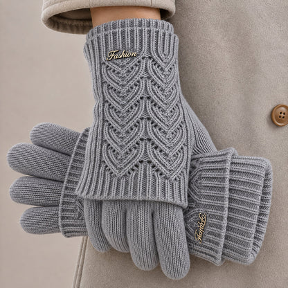 Elara Heart-Knit Gloves