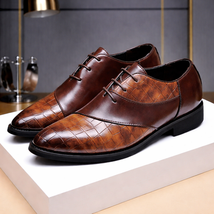 Crocodilian Pattern Dress Shoes