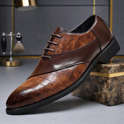 Crocodilian Pattern Dress Shoes