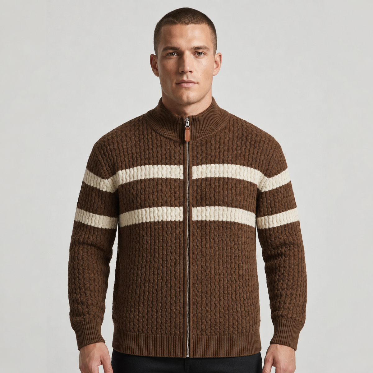 Harrington Striped Cardigan