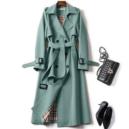 Signature Check-Lined Belted Coat