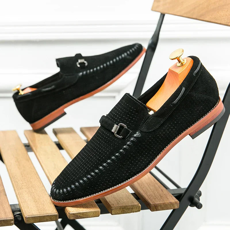 Lugano Handstitched Suede Loafers