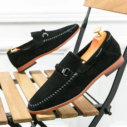 Lugano Handstitched Suede Loafers
