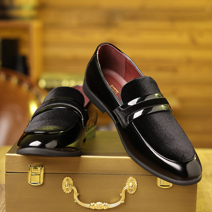 Belvento Patent Suede Loafers