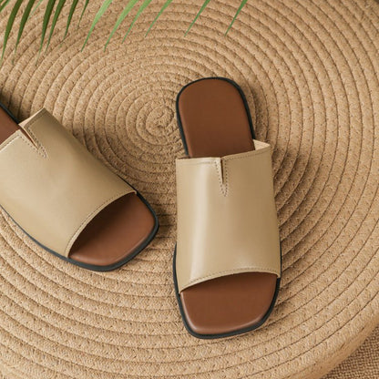 Isola Padded Leather Flat Slide