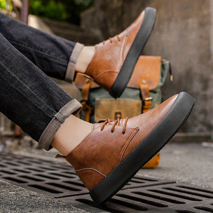 Modernist Leather Chukka
