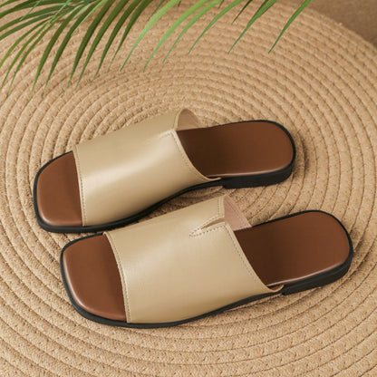 Isola Padded Leather Flat Slide