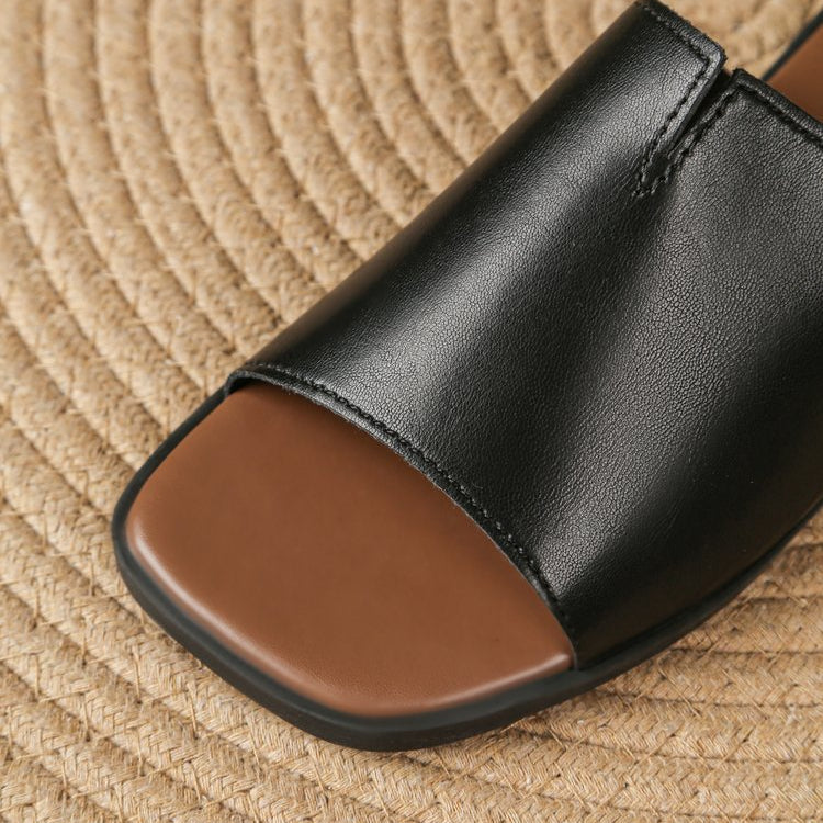 Isola Padded Leather Flat Slide