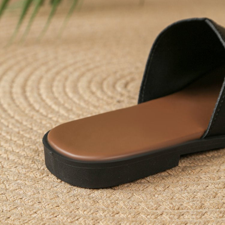 Isola Padded Leather Flat Slide