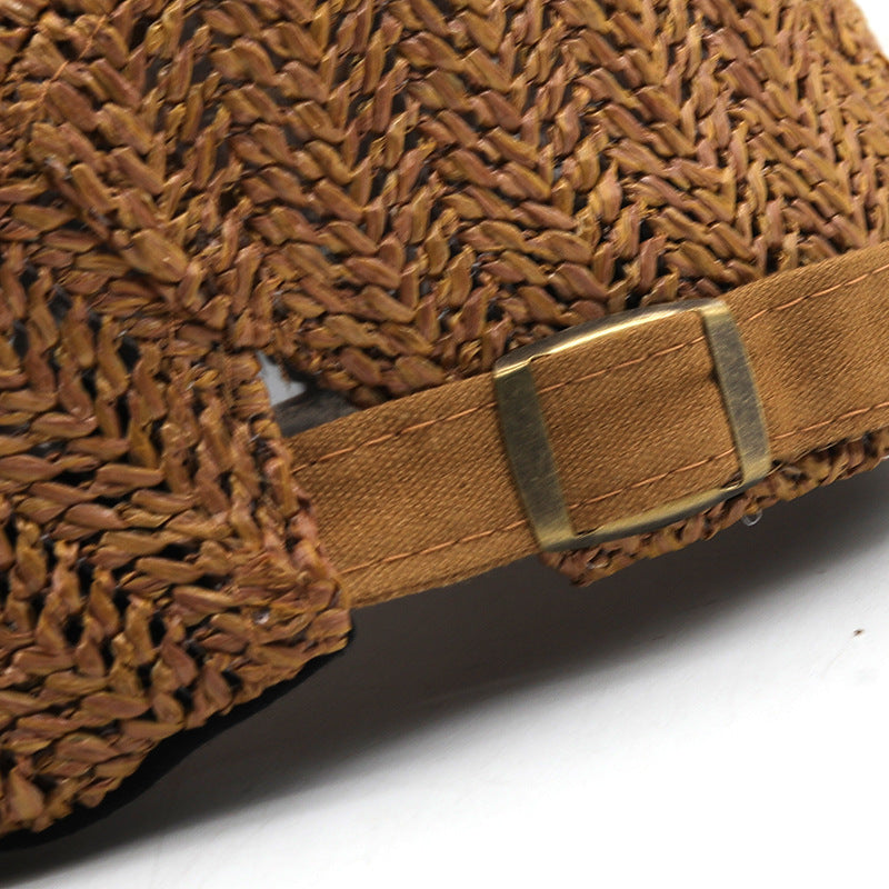 Raffia Flat Cap
