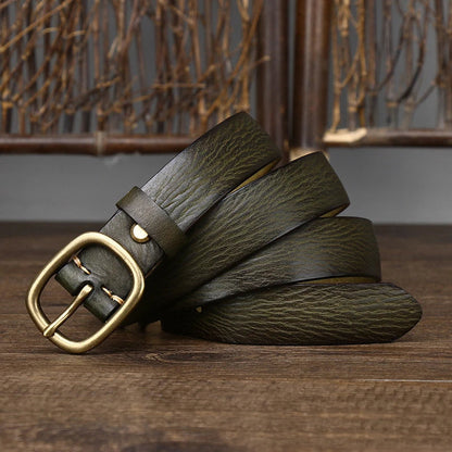 Sherwood Pull-Up Leather Belt