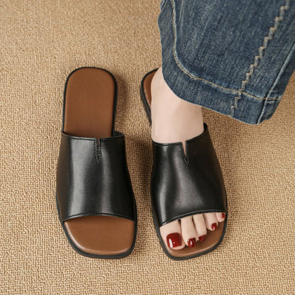 Isola Padded Leather Flat Slide