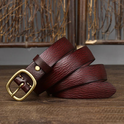 Sherwood Pull-Up Leather Belt