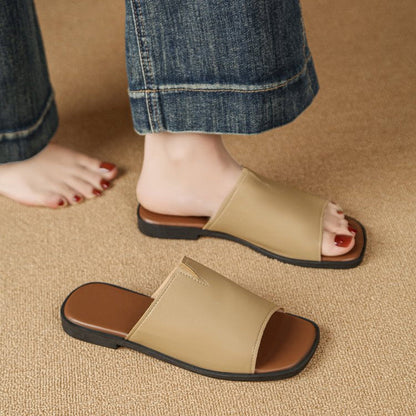 Isola Padded Leather Flat Slide