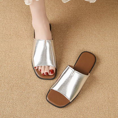 Isola Padded Leather Flat Slide