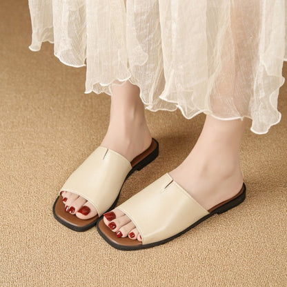 Isola Padded Leather Flat Slide