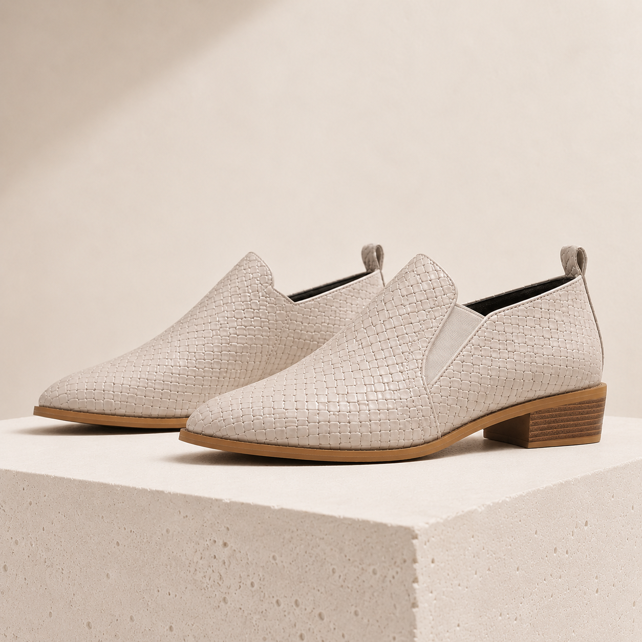 Bellamy Woven Gusset Flats