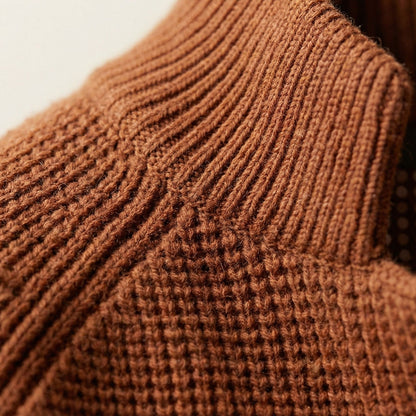 Waffle Knit Cardigan Jacket