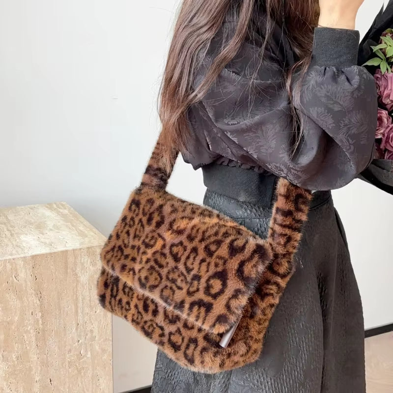 Wildcat Faux Fur Crossbody Bag