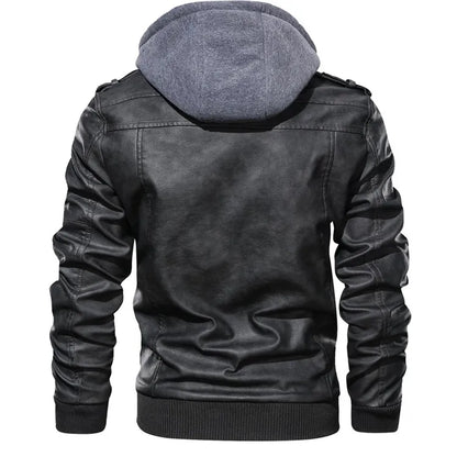 The Renegade Hooded Leather Jacket