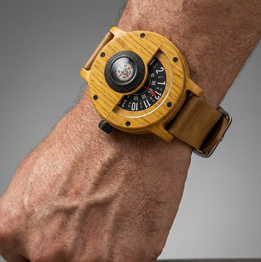 Voyager Natural Wood Instrument Watch