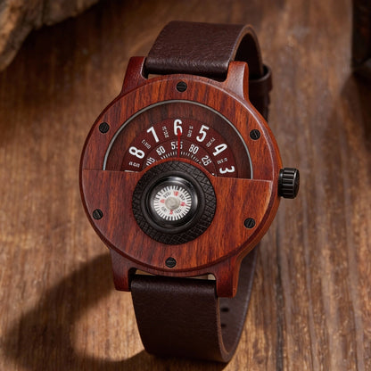 Voyager Natural Wood Instrument Watch