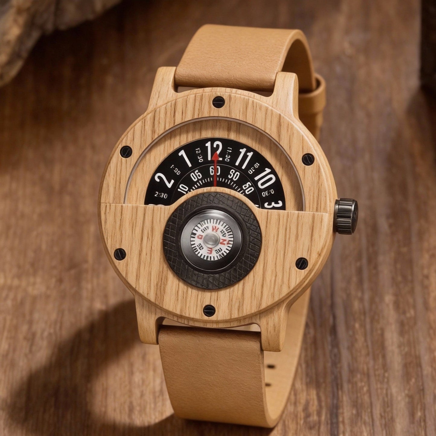 Voyager Natural Wood Instrument Watch