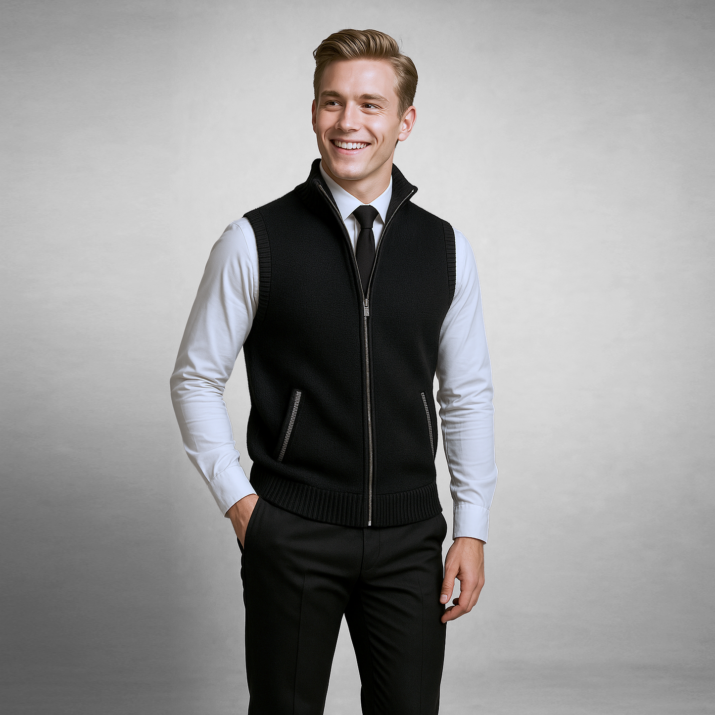 The Brompton Zip Sweater Vest