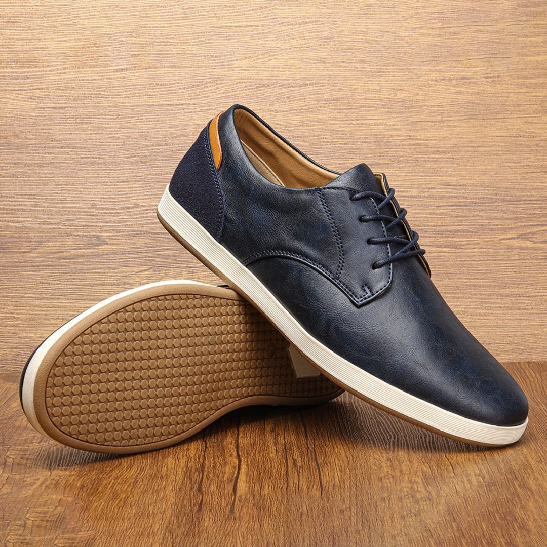 Refined Leather Derby Shoes