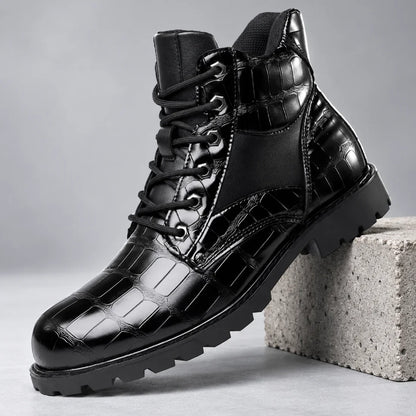 Prague Dusk Leather Boot