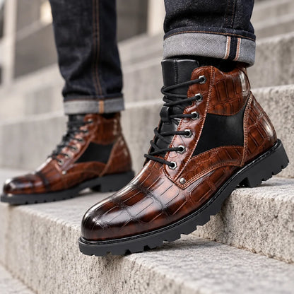 Prague Dusk Leather Boot