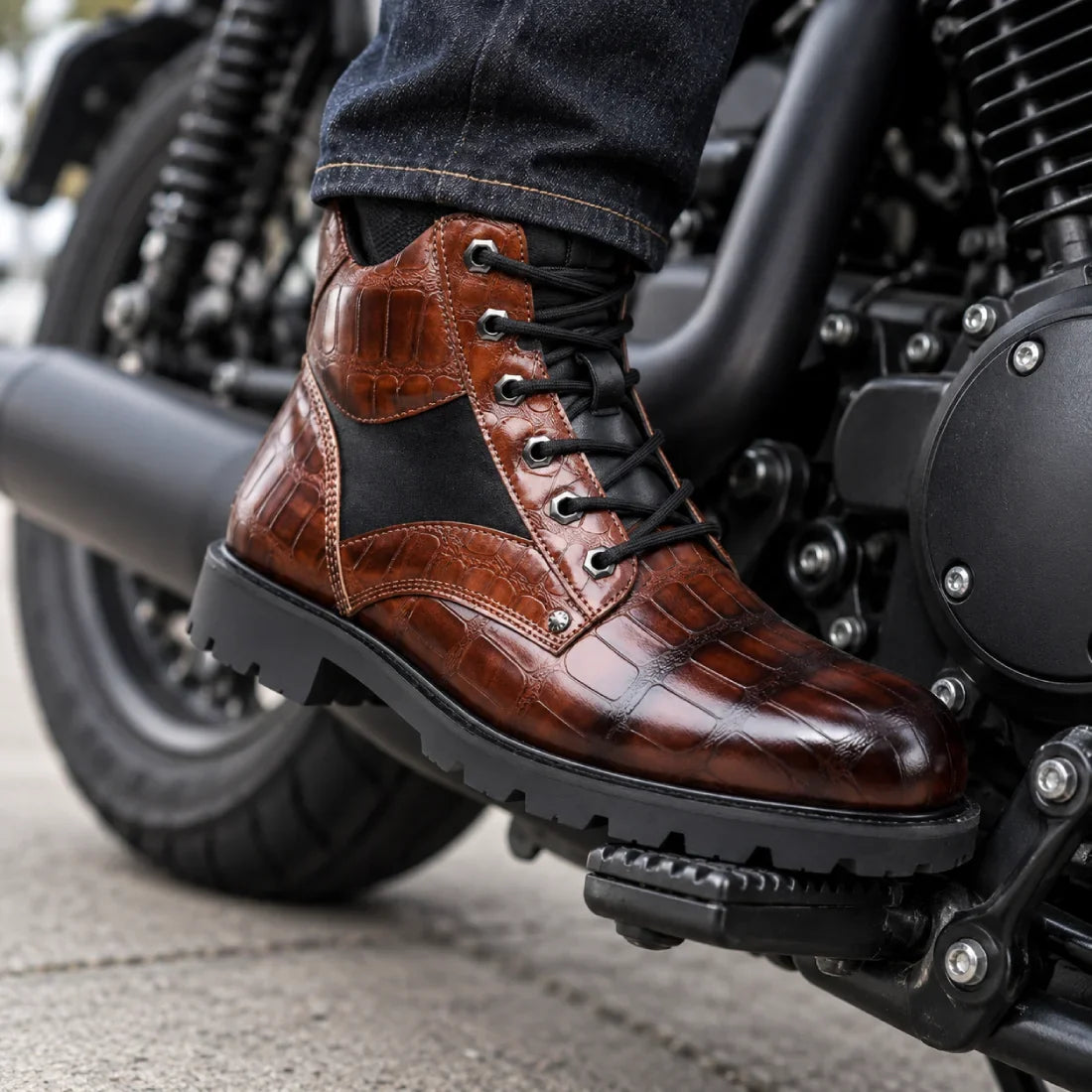 Prague Dusk Leather Boot