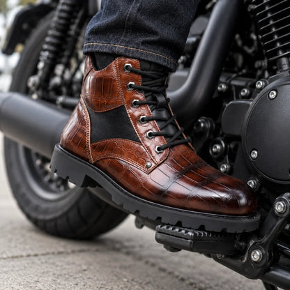 Prague Dusk Leather Boot