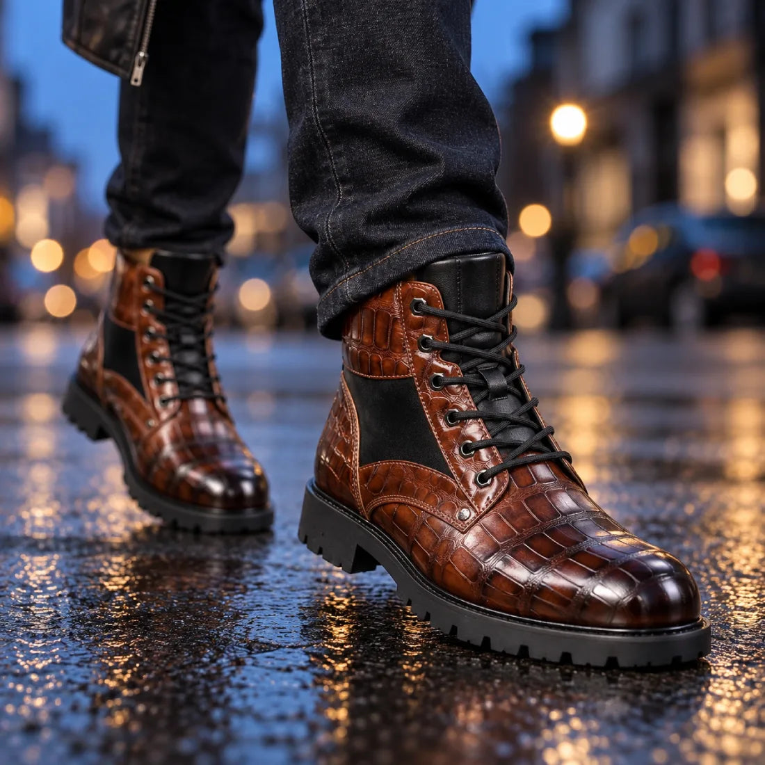 Prague Dusk Leather Boot