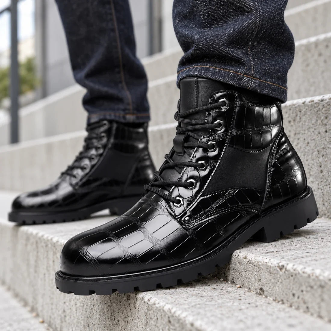 Prague Dusk Leather Boot