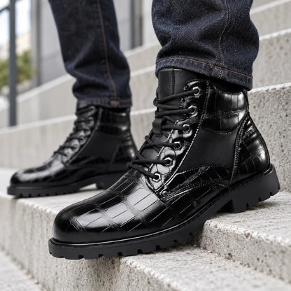 Prague Dusk Leather Boot
