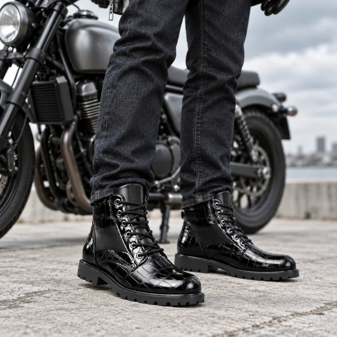 Prague Dusk Leather Boot