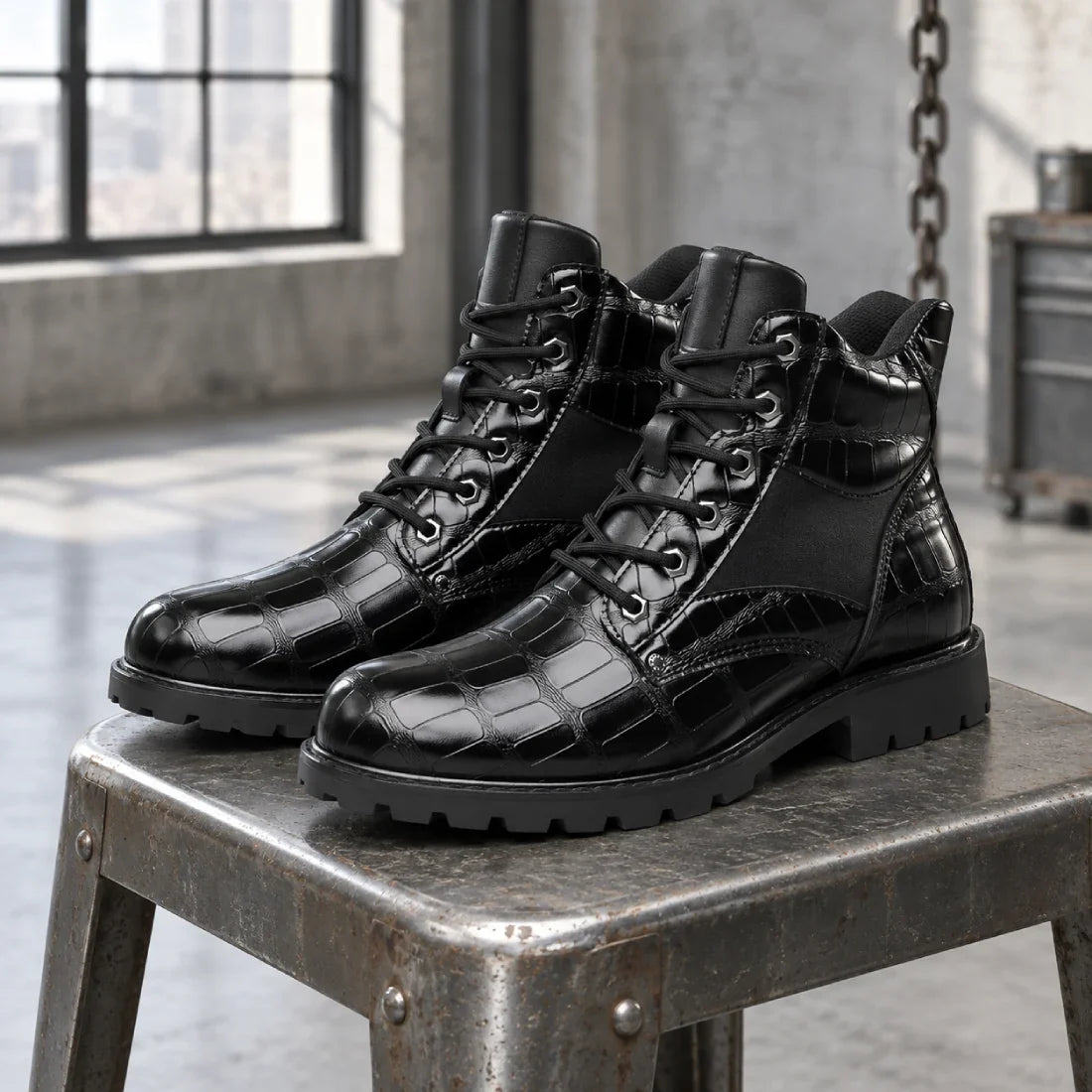 Prague Dusk Leather Boot
