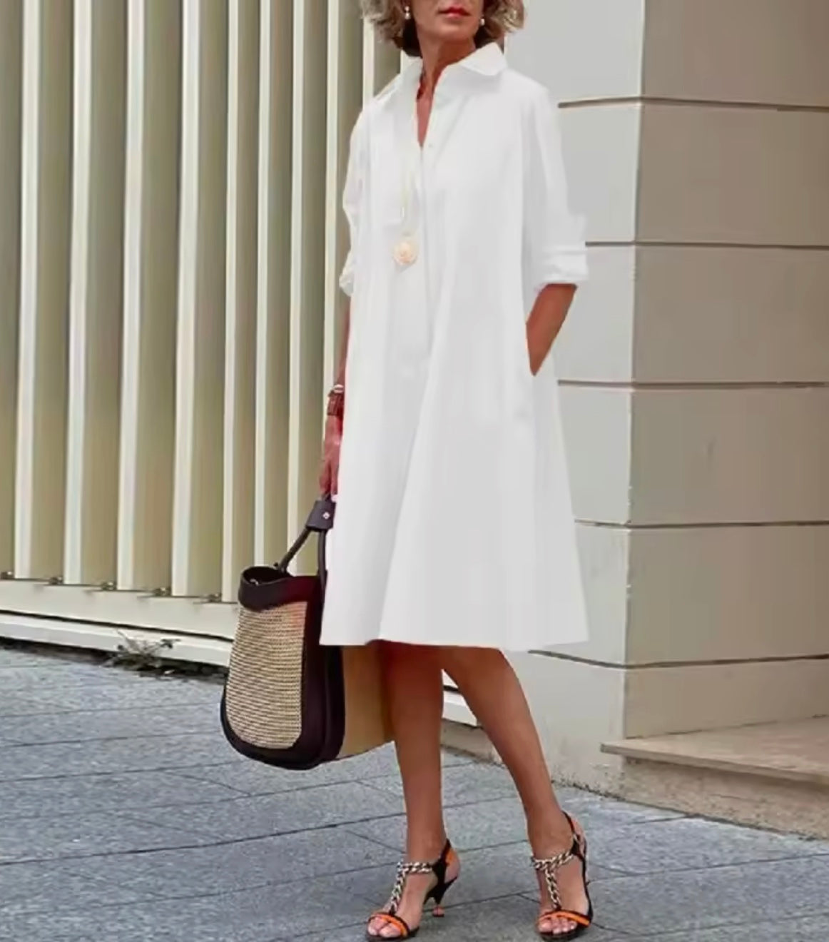 Monaco Poplin Shirt Dress