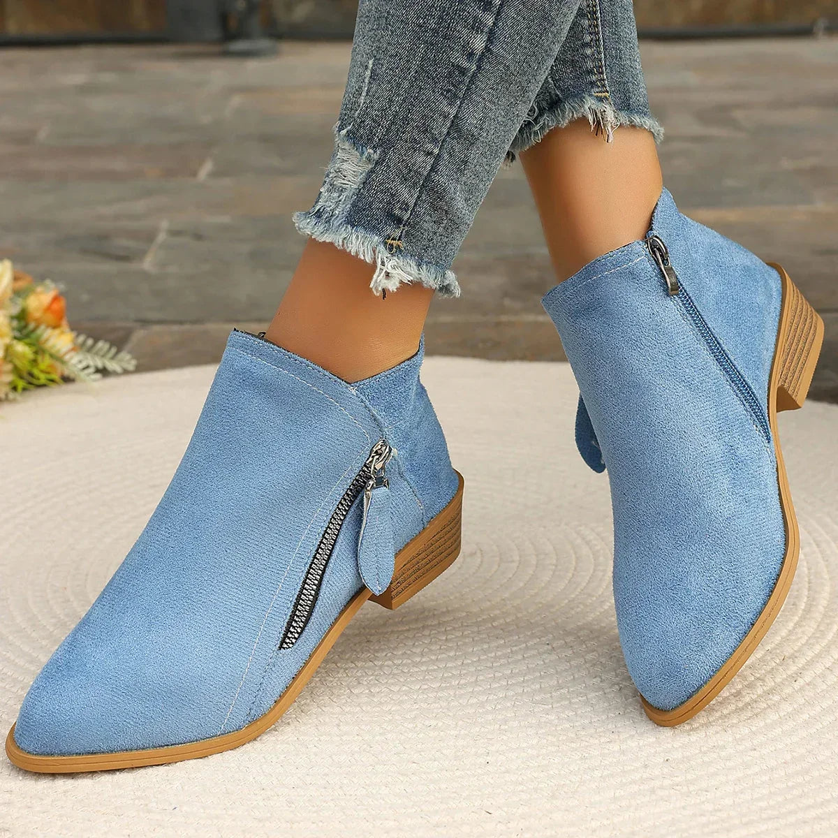 Suede Lora Chelsea-Inspired Boots